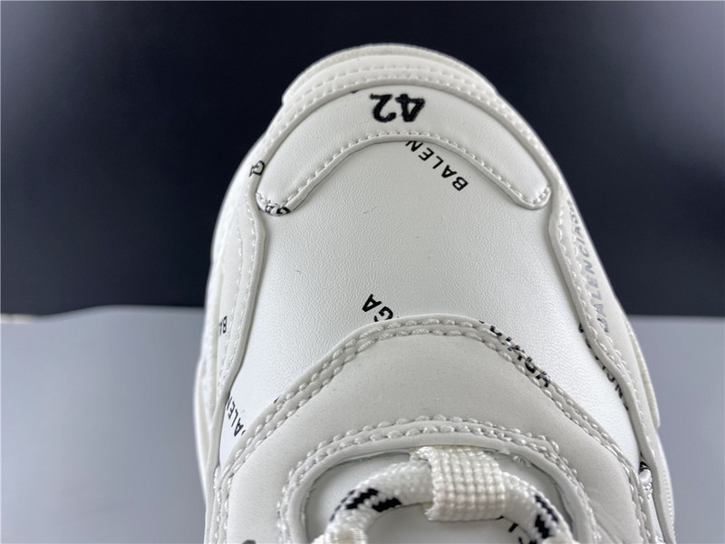 Ba*len*cia*ga triple s sneakers (white with logo) 524039 w06e2 2021