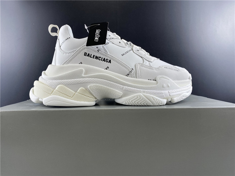 Ba*len*cia*ga triple s sneakers (white with logo) 524039 w06e2 2021
