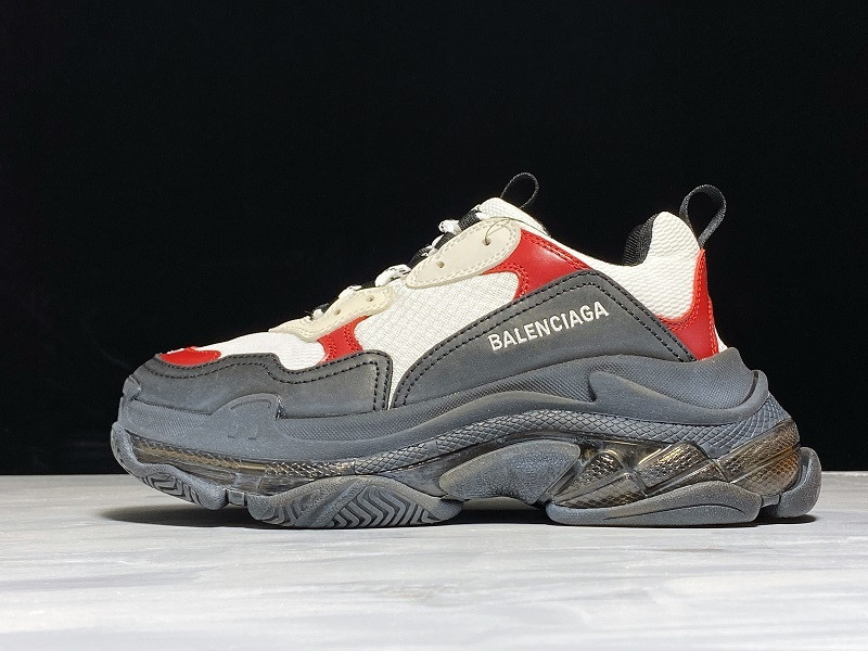 Ba*len*cia*ga triple-s sneaker (white red and black) 541624 w2fg1 1000