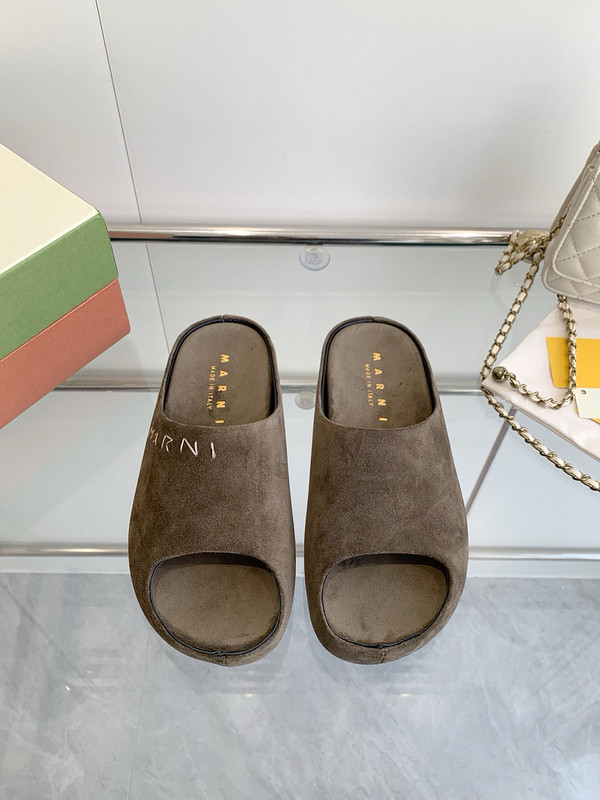 Marni Fusslide Suede Sandals