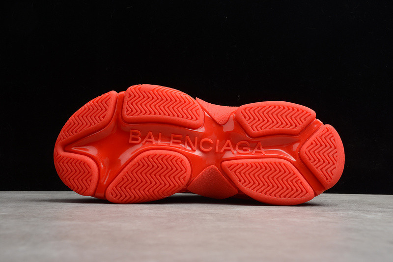 Ba*len*cia*ga triple s sneakers (red with logo) 524039 w2fa1 7632