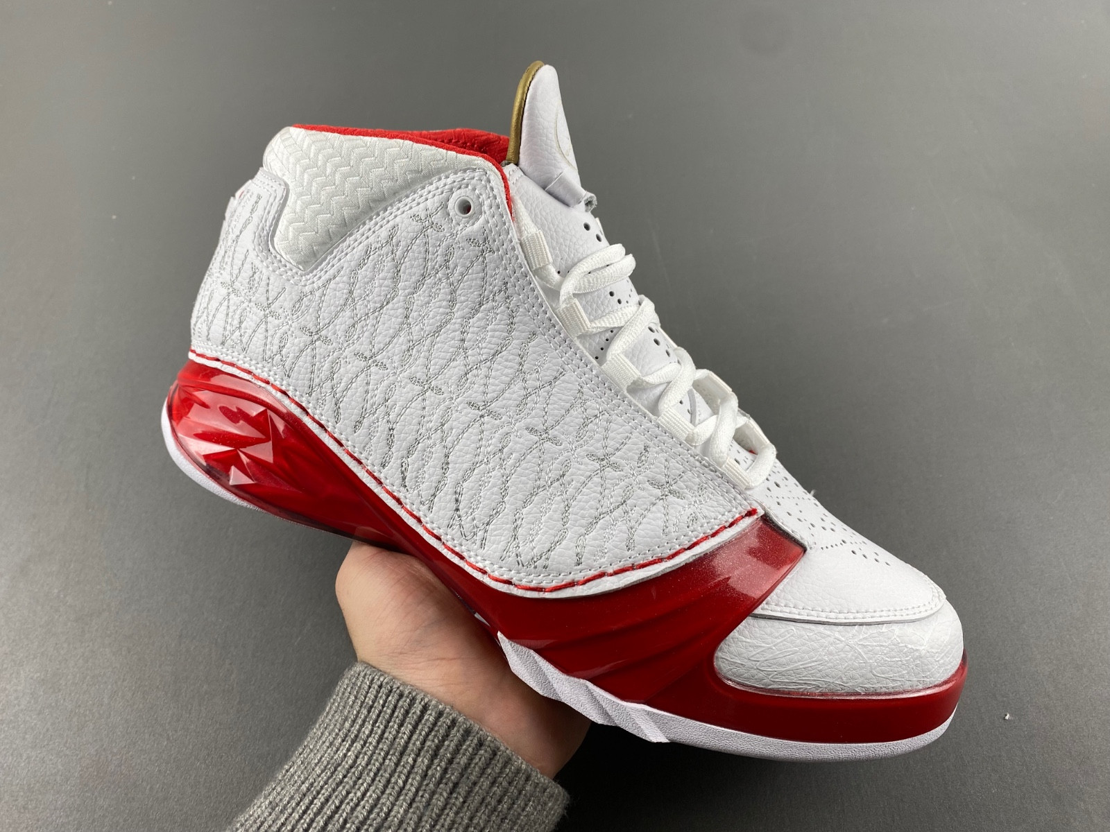 Jordan 23 White Varsity Red Men