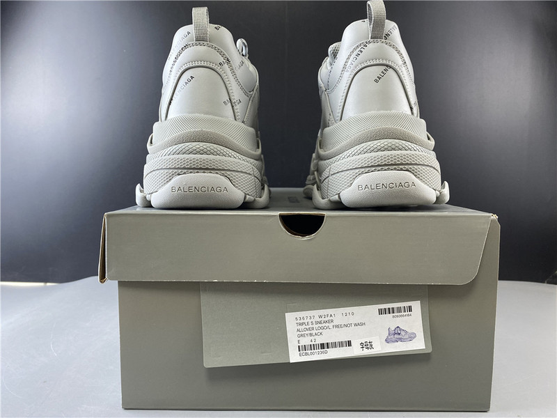 Ba*len*cia*ga triple s sneakers (grey with logo) 536737 w2fa1 1210