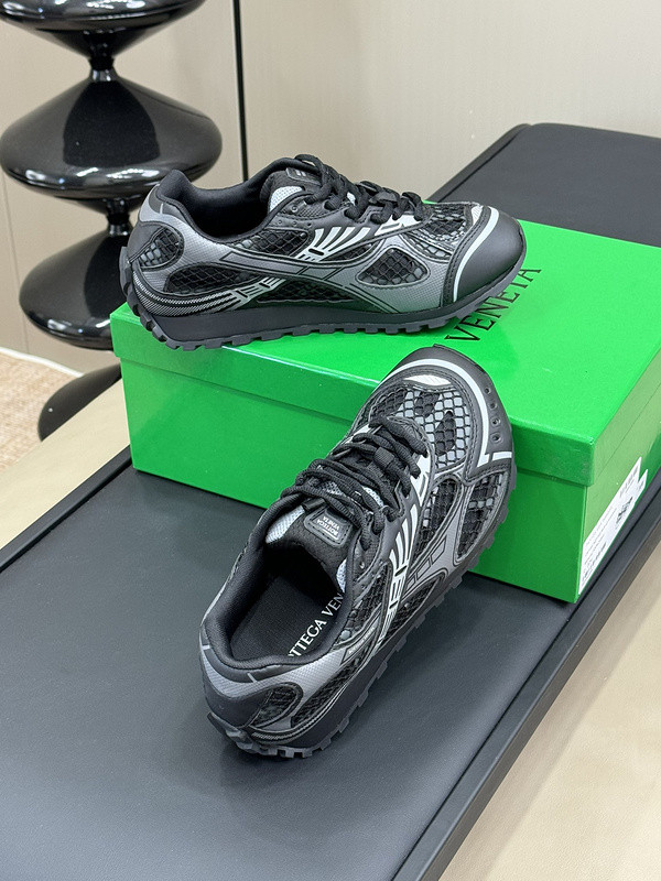 Bo*te*ga ve*ne*ta low-top orbit sneakers in black