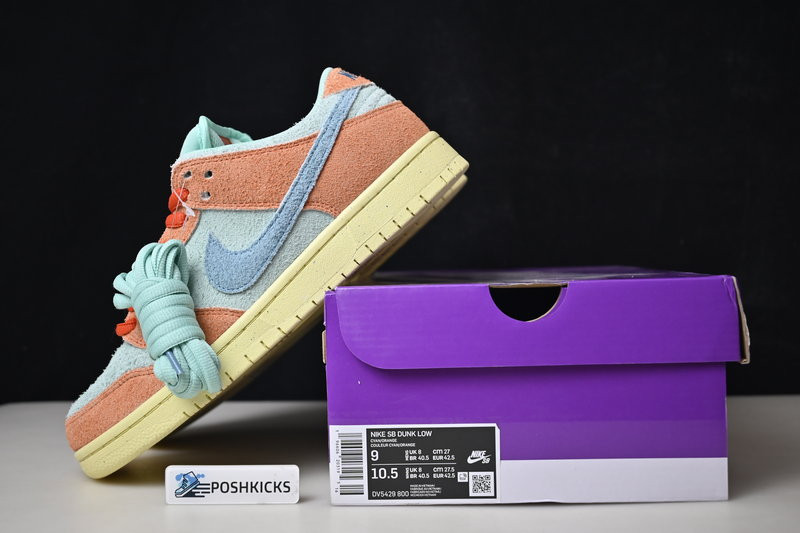 Nike SB Dunk Low Orange Noise Aqua DV5429-800