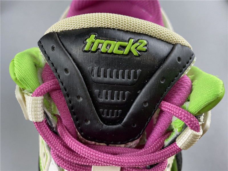 Ba*len*cia*ga track trainer (white green and pink) 568615 w2gn3 9199