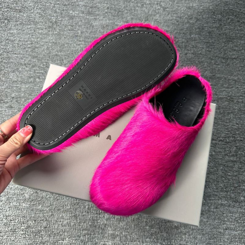 MARNI PINK FUSSBETT SABOT LOAFERS