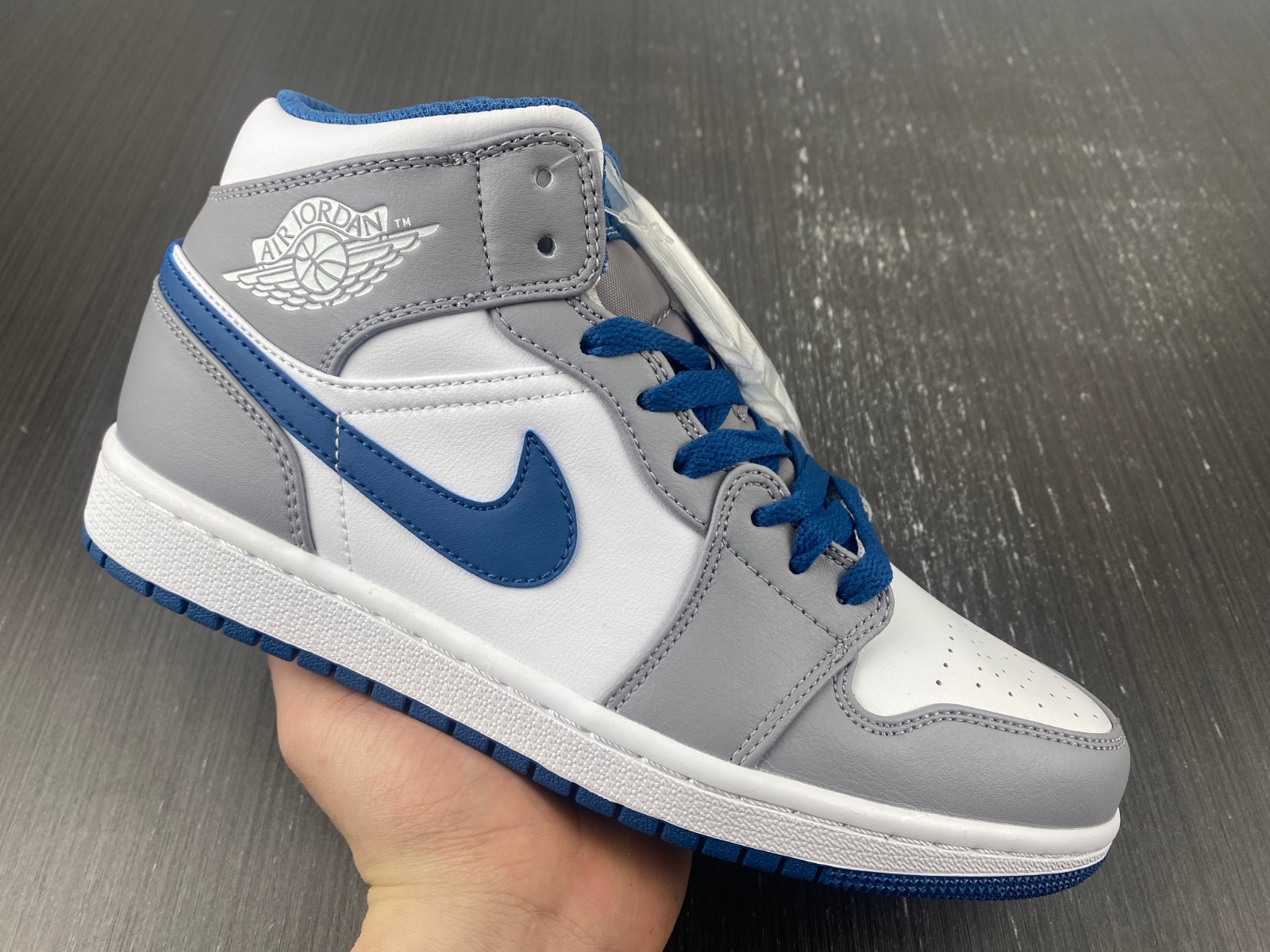 Jordan 1 Mid True Blue Cement (GS) - DQ8423-014