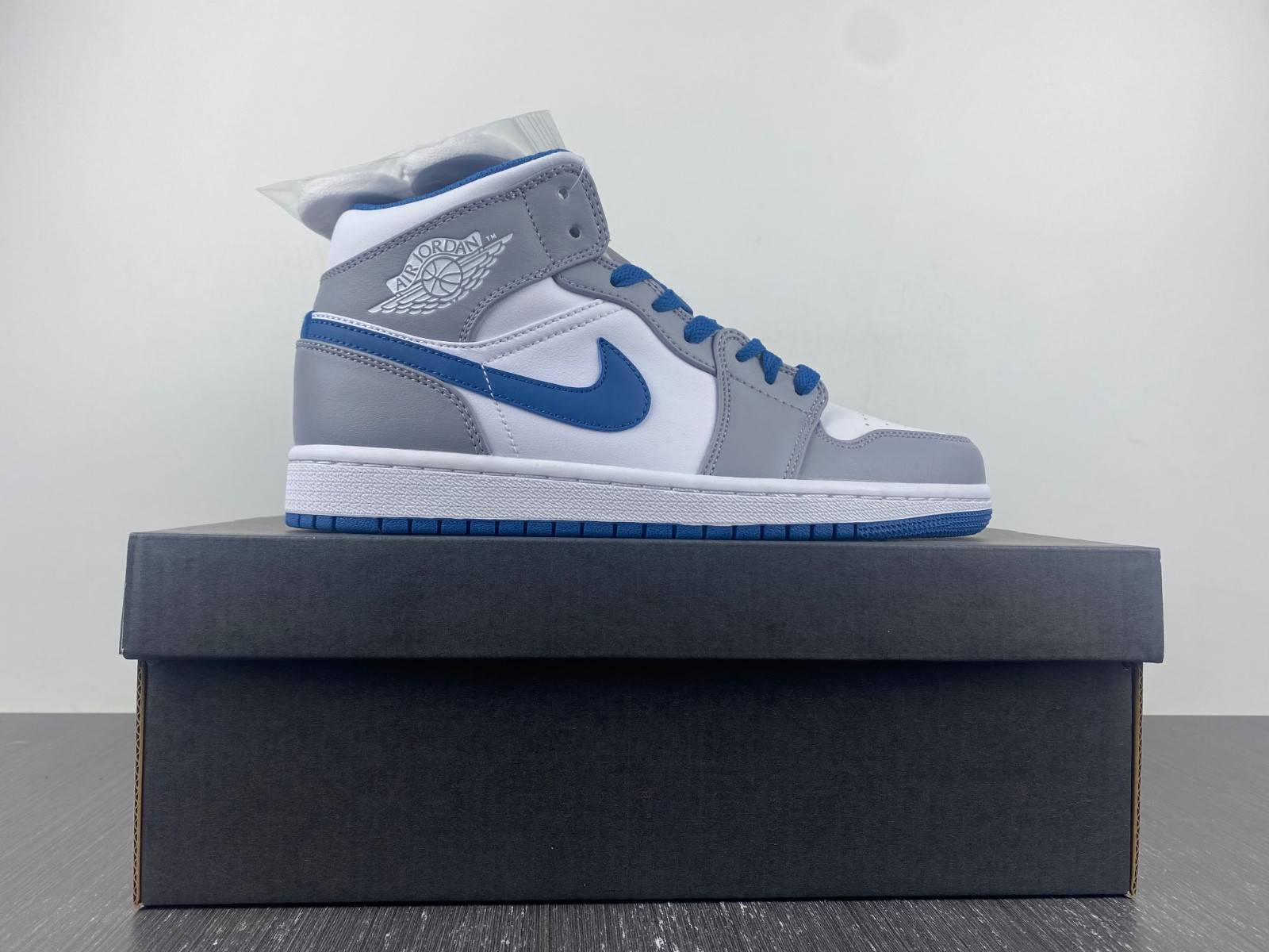 Jordan 1 Mid True Blue Cement (GS) - DQ8423-014
