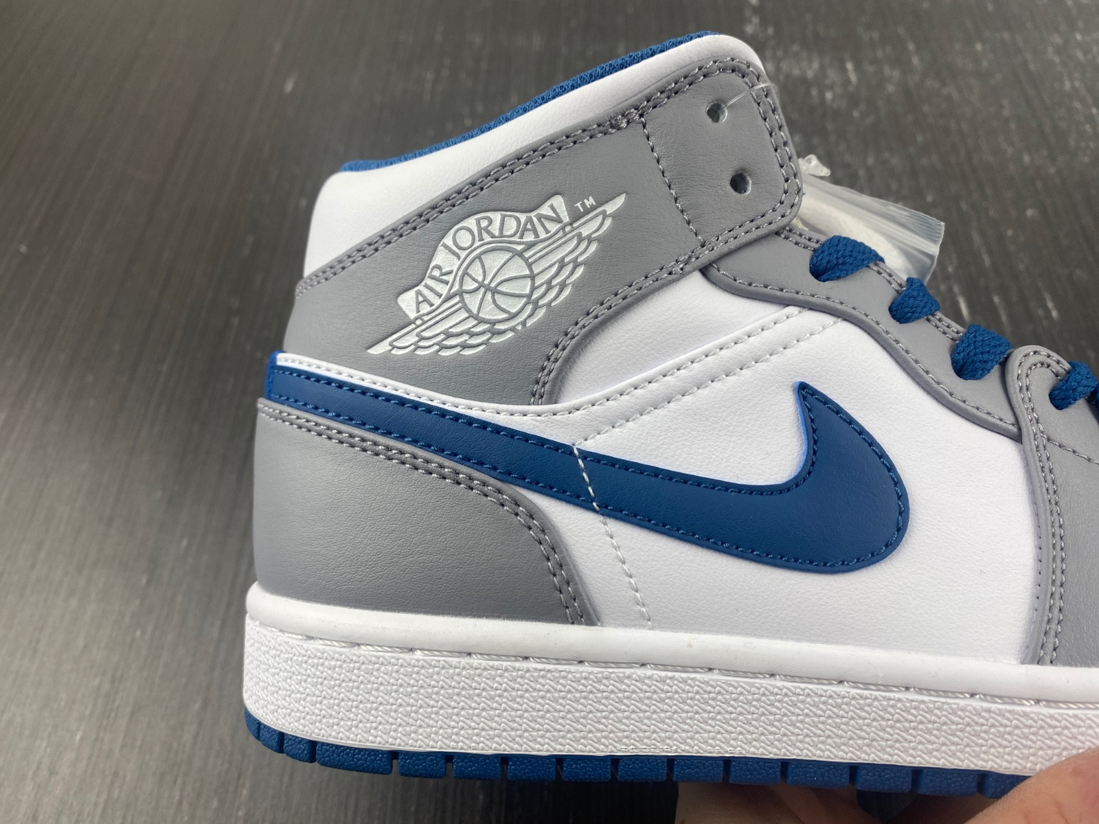 Jordan 1 Mid True Blue Cement (GS) - DQ8423-014