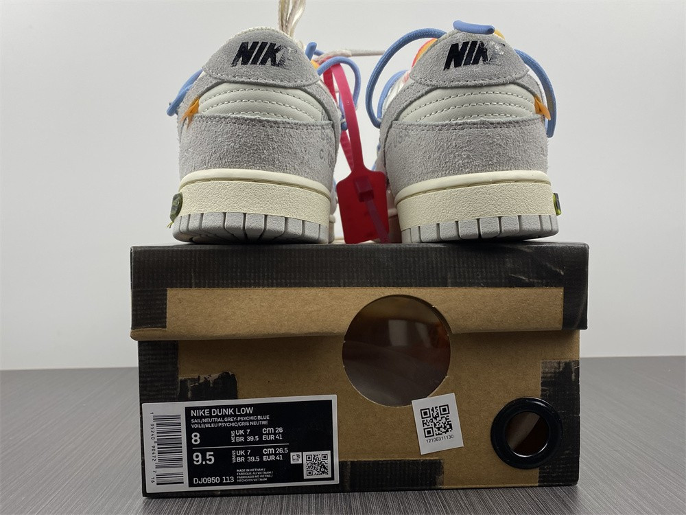 NIKE DUNK LOW OW LOT 38 OF 50 DJ0950-113