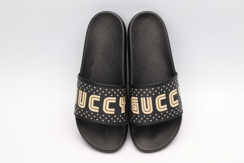 GUC LEATHER SLIDE