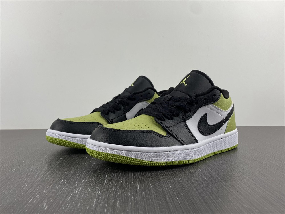 Jordan 1 Low Snakeskin Vivid Green (W) DX4446-301