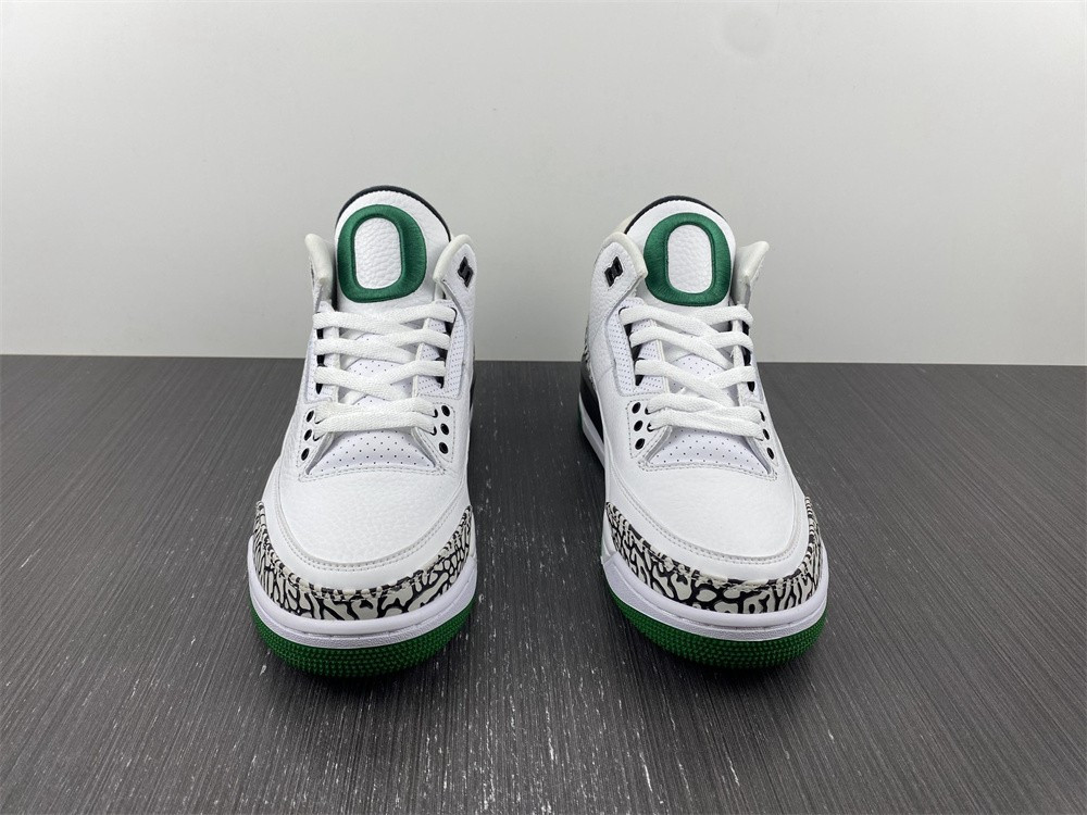 Jordan 3 Retro Oregon Ducks Pit Crew White HO11-MNJDL-594282233