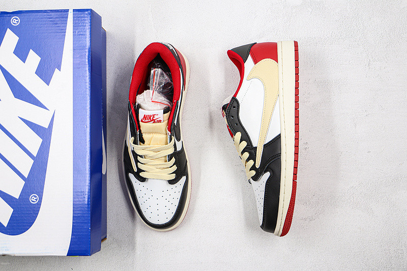 Fragment x Travis Scott x Air Jordan 1 TS White Black University Red CQ4278-088