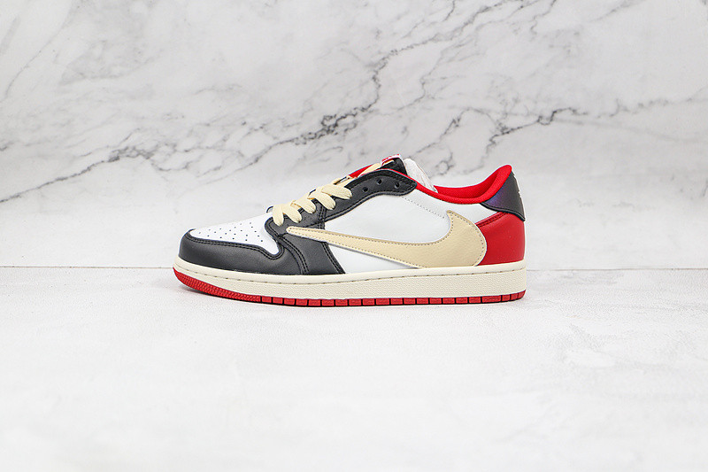 Fragment x Travis Scott x Air Jordan 1 TS White Black University Red CQ4278-088