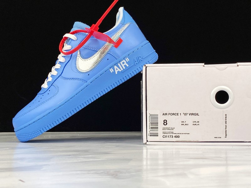 NIKE AIR FORCE 1 LOW OW MCA UNIVERSITY BLUE CI1173-400