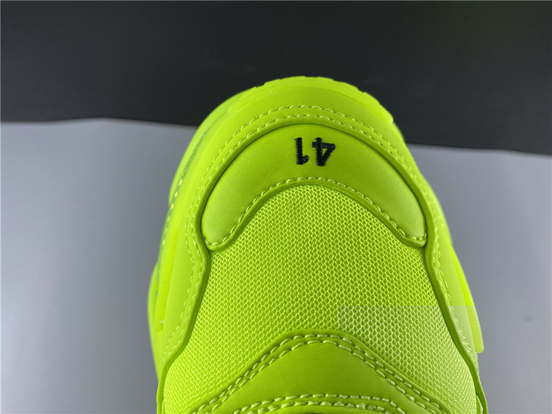 Ba*len*cia*ga triple s trainers clear sole flourescent green 541624 w2ff1 3720