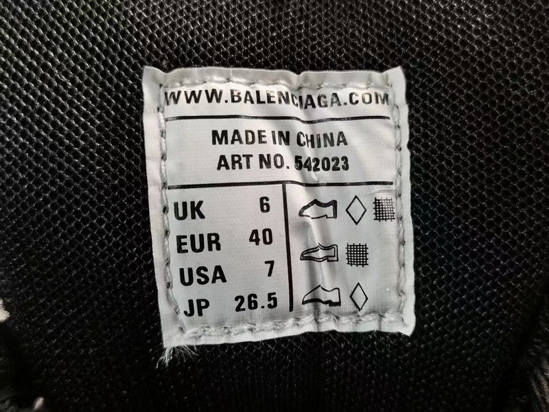 Ba*len*cia*ga track trainer (triple black) 542023 w1gb1 1000 （whitout lighting）