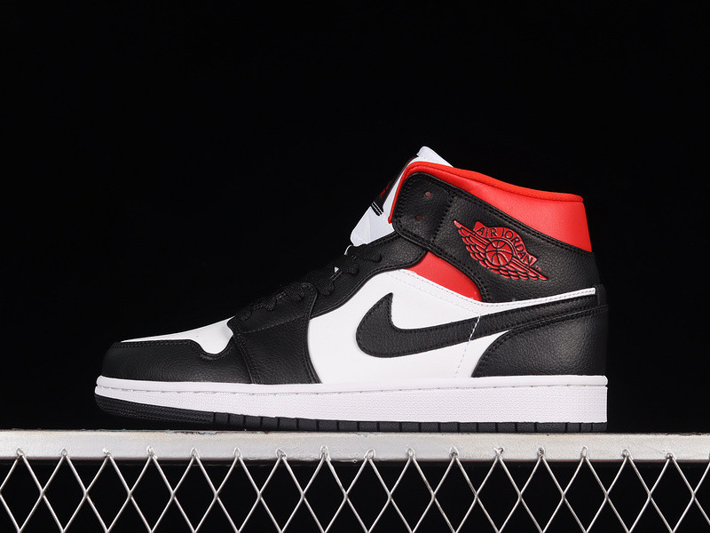 Air Jordan 1 Mid WMNS Black Gym Red BQ6472-061