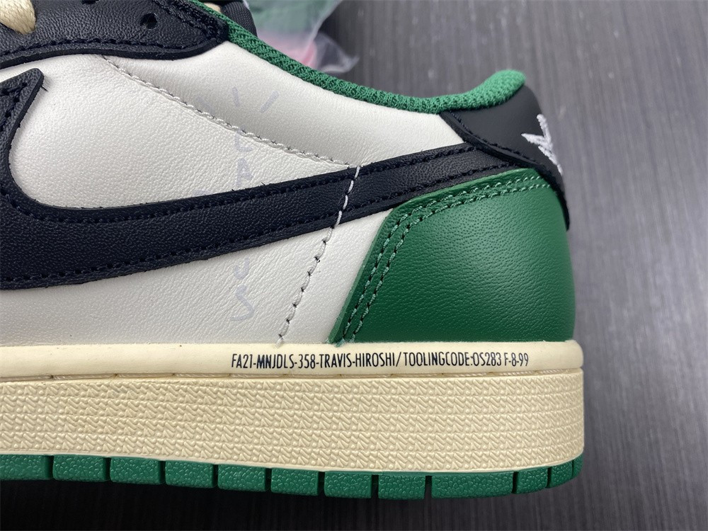 Fragment Design x Travis Scott x Air Jordan 1 Retro Low Green Black White DM7866-128