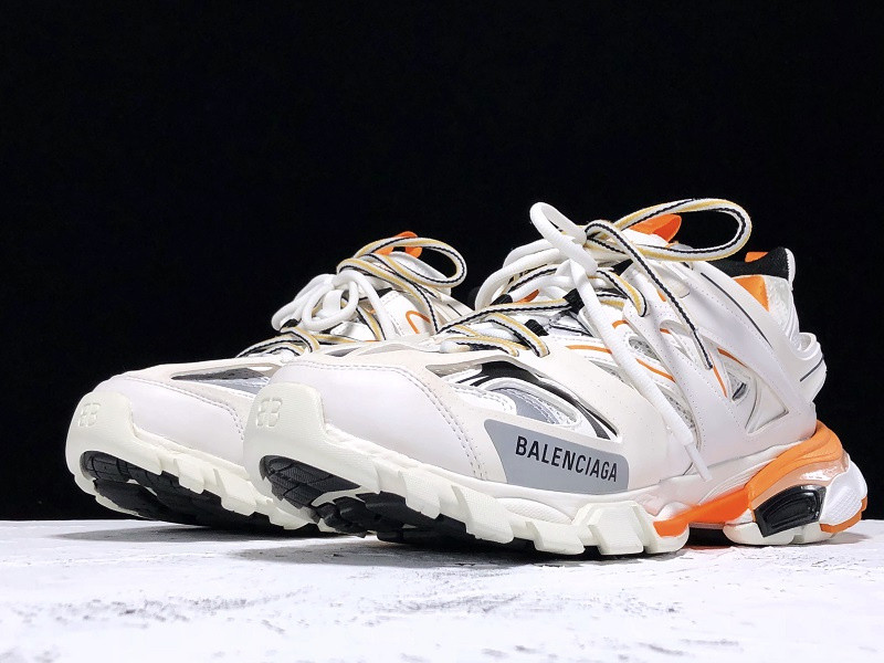 Ba*len*cia*ga track trainer (white orange) 542023 w1gb1 9059