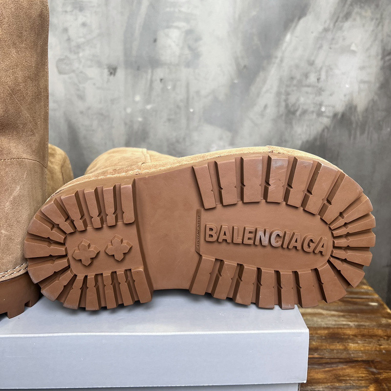 Balenciaga Alaska Faux Shearling Low Boots