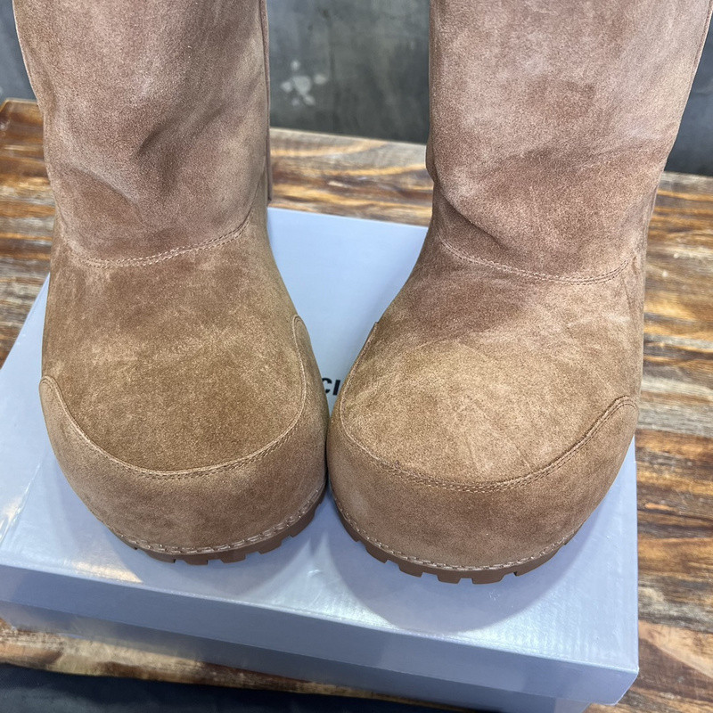 Balenciaga Alaska Faux Shearling Low Boots