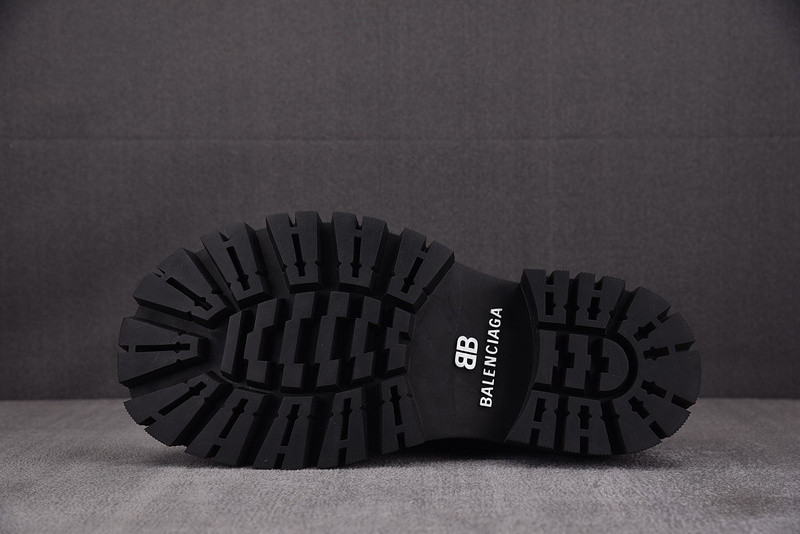 Balenciaga Tractor leather loafers in black