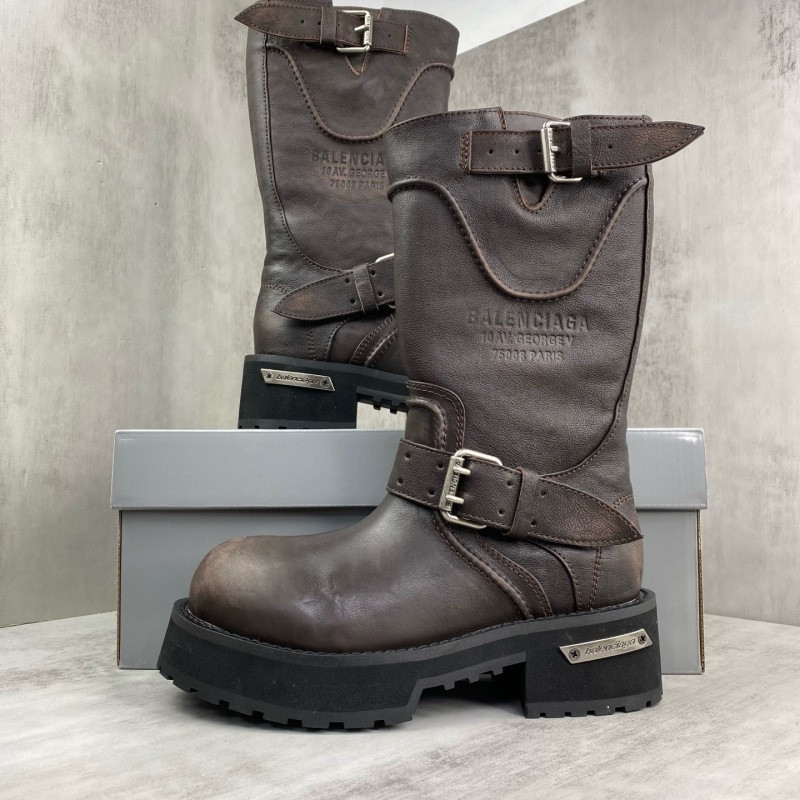 BALENCIAGA Venom leather biker boots