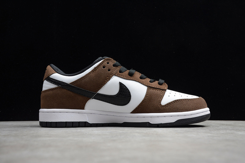 NIKE DUNK LOW WHITE BLACK TRAIL END BROWN 304292-102