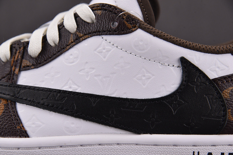 LV x Air Jordan 1 x TS Brown White DL2403-002