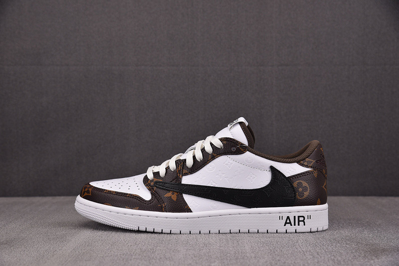 LV x Air Jordan 1 x TS Brown White DL2403-002