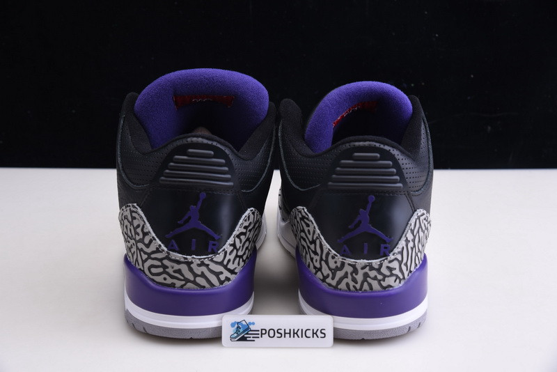 Jordan 3 Retro Black Court Purple CT8532-050