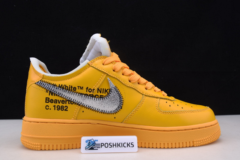 NIKE OW X AIR FORCE 1 LOW UNIVERSITY GOLD DD1876-700