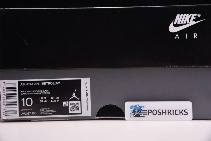 Air Jordan 11 Low White Bred AV2187-160