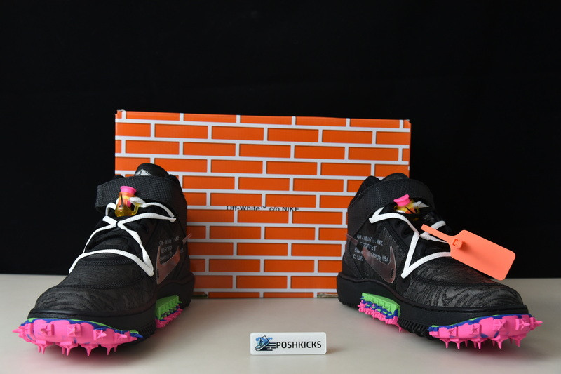 OW X NIKE AIR FORCE 1 MID BLACK DO6290-001