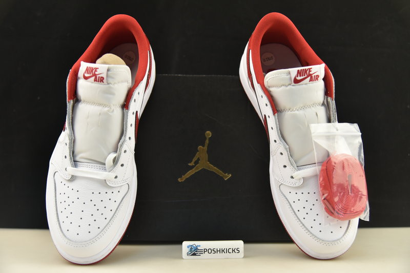 Jordan 1 Retro Low White Varsity Red - 705329-101