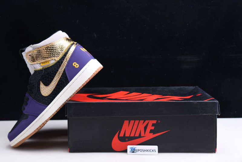 KOBE BRYANT X AIR JORDAN 1 HIGH OG BLACK-PURPLE 555088-171