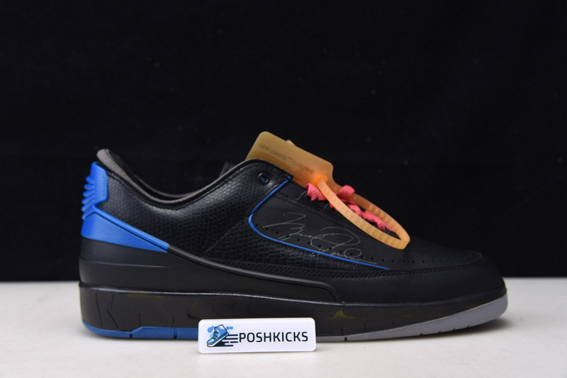 OW x Air Jordan 2 Low “Black Royal” DJ4375-004