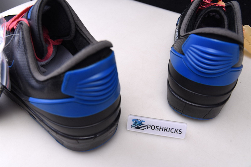 OW x Air Jordan 2 Low “Black Royal” DJ4375-004