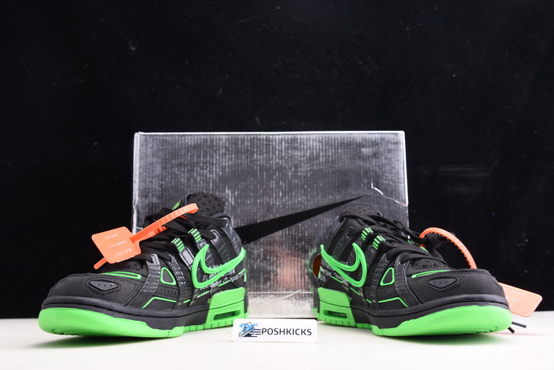 OW x Nike Air Rubber Dunk “Green Strike CU6015-001