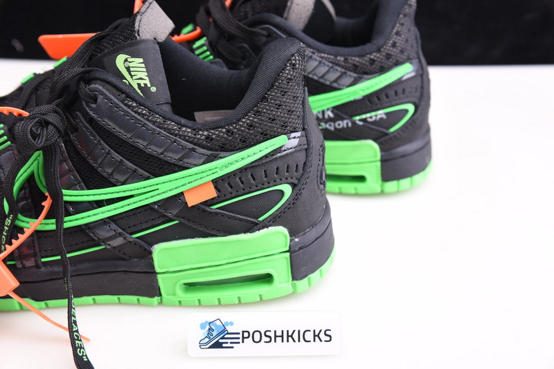 OW x Nike Air Rubber Dunk “Green Strike CU6015-001
