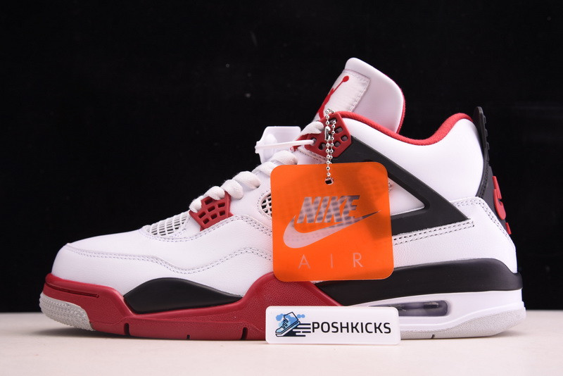 OW X Air Jordan 4 Retro Fire Red (2020) - DC7770-160