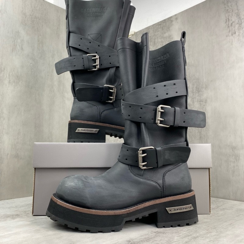 BALENCIAGA Venom leather biker boots