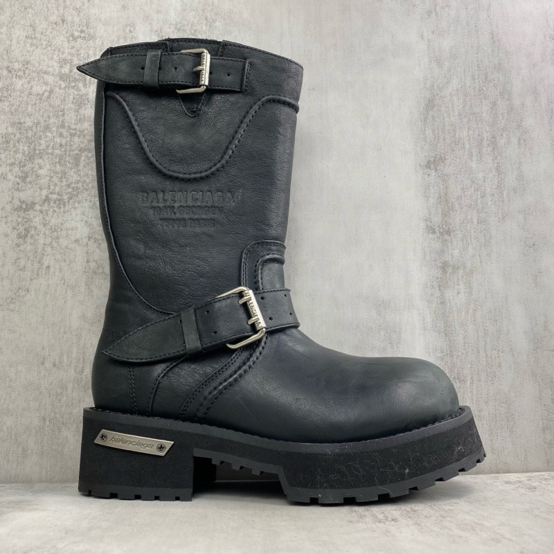 BALENCIAGA Venom leather biker boots