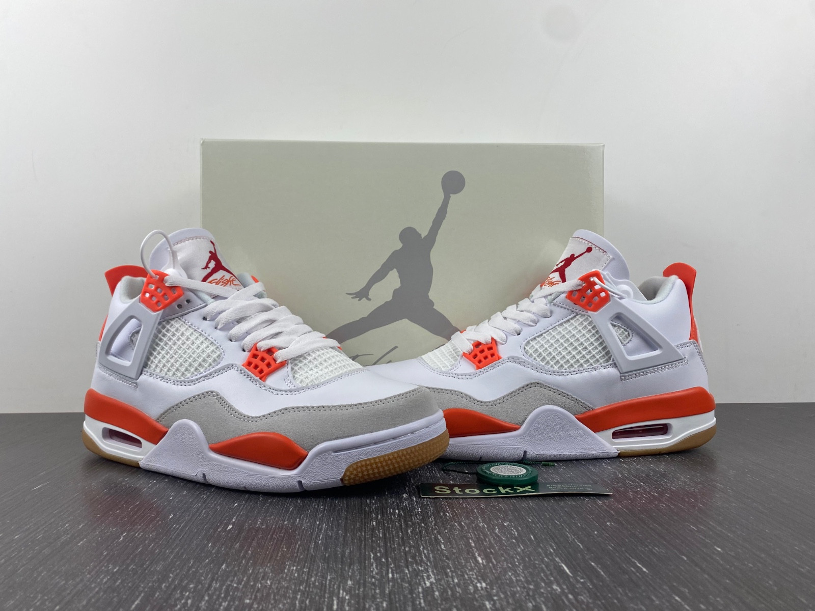 AIR JORDAN 4 WHITE AND ORANGE DR5415-108