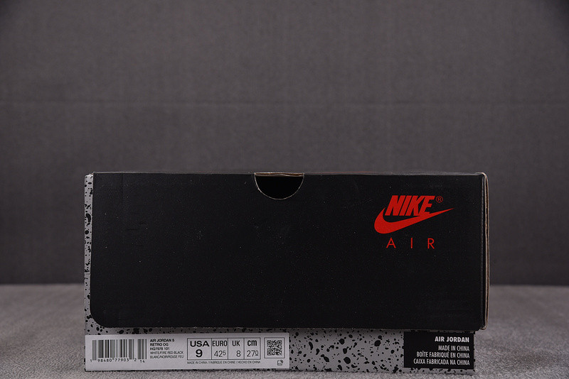 Air Jordan 5 Fire Red Black Tongue 2025 HQ7978-101