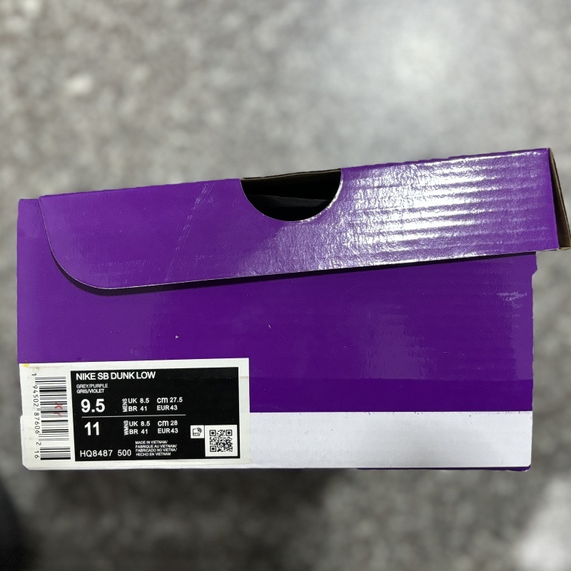 Suprem* x Nike SB Dunk Low OG QS "Ink" HQ8487-500