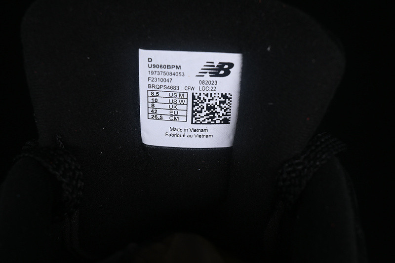 New Balance 9060 Triple Black U9060BPM